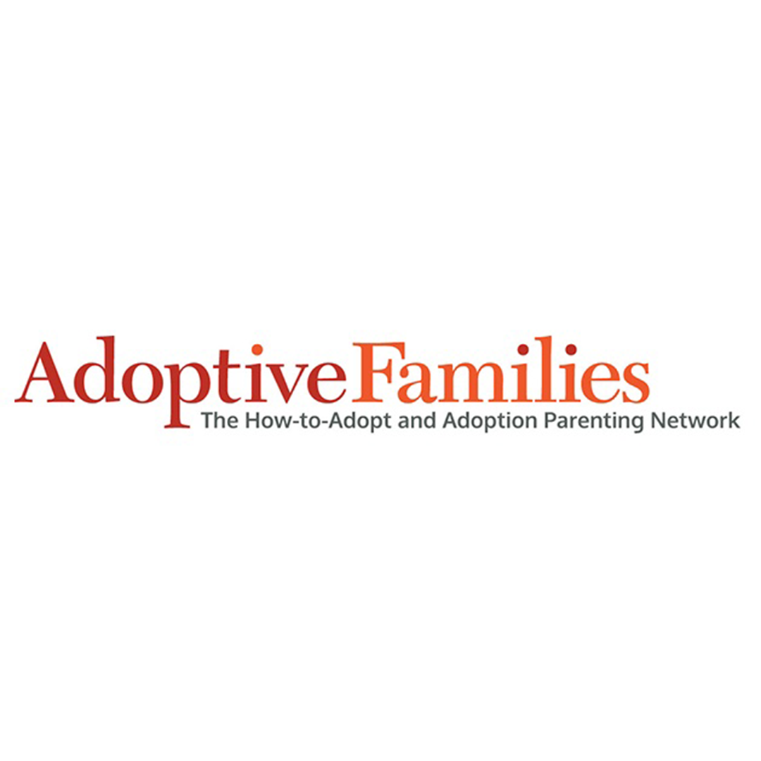 adoptive families logo with tagline: the how-to-adopt and adoption parenting network