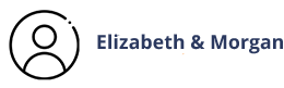 elizabeth and morgan testimonial image with profile head icon